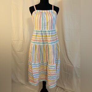 Wonder Nation Multicolor Striped Dress Size XL